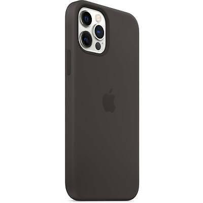 Apple MHL73ZM/A iPhone 12/12 Pro Silicone Case with MagSafe Black GA - Raastadeals