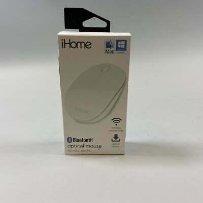 iHome IMACM212W-WM Bluetooth Optical Mouse for MAC/PC, White