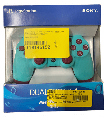 Sony 3003238 DualShock 4 Wireless Controller for PlayStation 4, Berry Blue GA