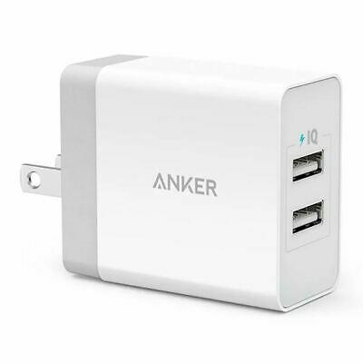 Anker FBA_AK-848061048001 Dual Port 24W Elite USB Wall Charger, White