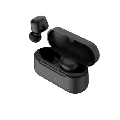 Groove Onn AAABLK100010100 True Wireless Earphones W/ Charging Case, Black GB