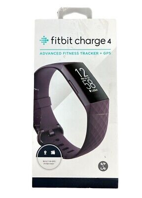 Fitbit FB417BYBY Charge 4 (NFC) Activity Tracker, Rosewood/Rosewood