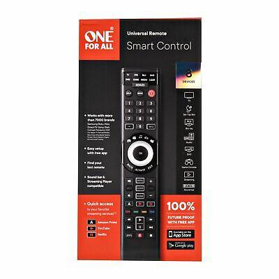 One For All URC7880 Smart Control 8-device Universal Remote Black GA