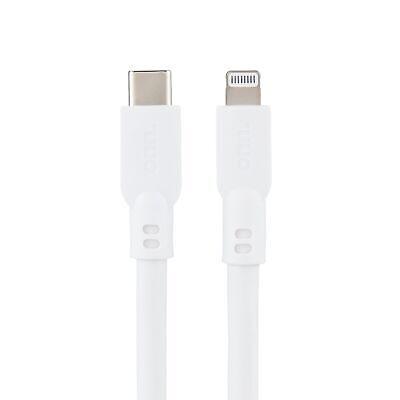 Onn WIAWHT100012793 10' Lightning To USB-C Cable (MFI Certified), White N-GA