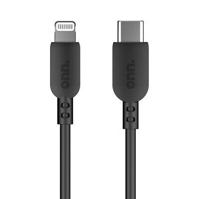 Onn 100007793 3' Lightning to USB Cable (MFI Certified) White