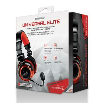 dreamGEAR DGUN-2571 Universal Elite Gaming Stereo Headphones - Black/Red NOP-02