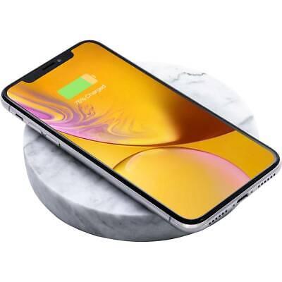 Eggtronic - 10W White Marble Wireless Phone Fast Charger - MPWH10 - GA