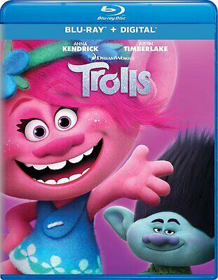 Trolls Movie Anna Kendrick/Justin Timberlake Blu-Ray + Digital