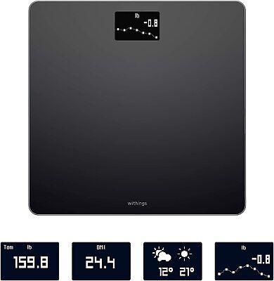 Withings Body Smart Weight & BMI Wi-Fi Digital Scale, Black