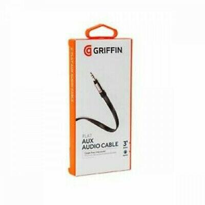 Griffin Technology GC17103-2 Flat Aux Stereo Audio Cable - Black