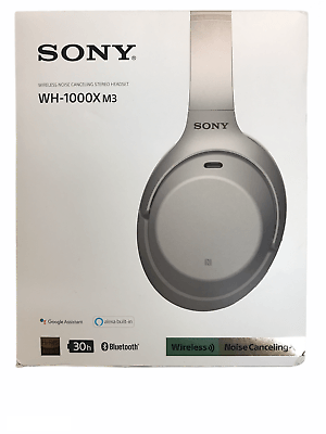 SONY WH-1000XM3 Wireless Noise Canceling Stereo Headset, Silver Headphones GA - Raastadeals