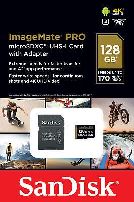 SanDisk 128GB ImageMate PRO microSDXC UHS-1 Memory Card w/ Adapter