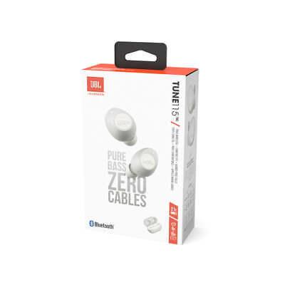 JBL JBLT115TWSWHTAM Tune115 True Wireless in-Ear Headphone - White