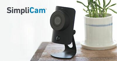 SimpliSafe SSCM1 Home Security Camera HD Wi-Fi, Black