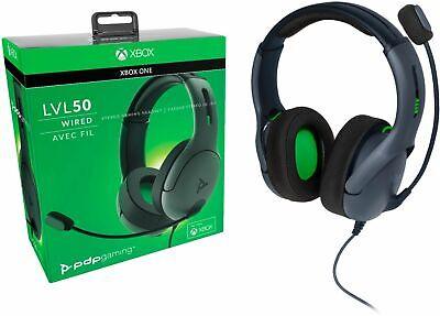 PDP LVL50 Wired Stereo Gaming Headset for Xbox One - Gray/Black GB