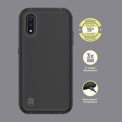 Onn 9684401 Rugged Case with Built-In Antimicrobial for Samsung Galaxy A01