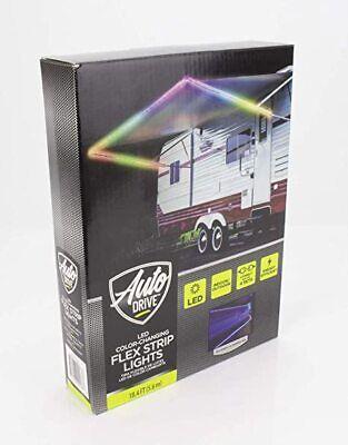 Auto Drive 4245111 Multicolor LED Flex Strip Lights W/Remote Control