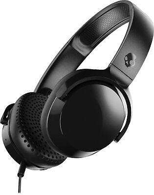 Skullcandy S5PXY-L003 Riff On-Ear Headphones With Microphone, Black