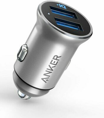 Anker A2727H41-1 PowerDrive 2 Alloy Car Charger, Silver