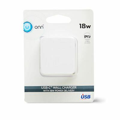 Onn ONA19WI512 USB-C Wall Charger w/ 18W Power Delivery