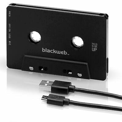 Blackweb Bluetooth Casette Adapter BWA17WI055, Black GA - Raastadeals