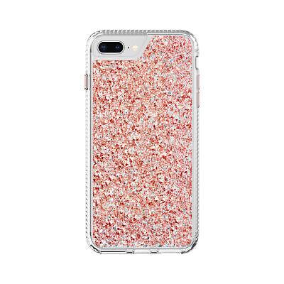 iPhone 6+ 6S+ 7+ 8+ Iridescent Fleck Fashion Case Pretty Sparkle Rose Gold Case