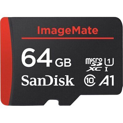 Sandisk SDSQUA4-064G-AW6KA 64GB ImageMate MicroSDXC UHS-I Memory Card W/ Adapter