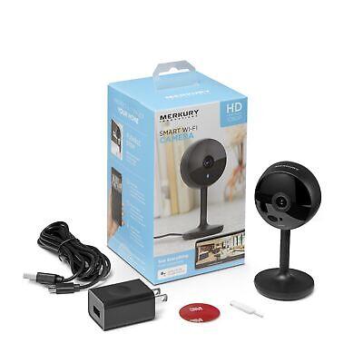 Merkury Innovations MI-CW017-101W Smart WiFi 1080p Camera w/ Voice Control Black