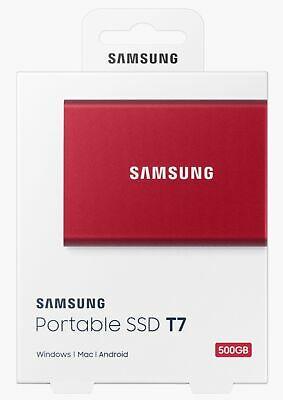 Samsung Portable SSD T7 500GB Windows/Mac/Android, R-GA