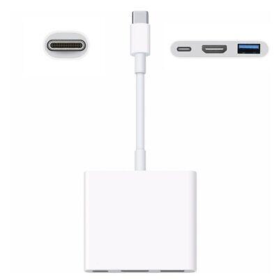 Apple MJ1K2AM/A USB-C Digital AV Multiport Adapter, White - Raastadeals