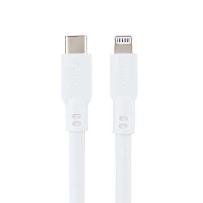 Onn 10' Lightning To USB-C Cable (MFI Certified), White