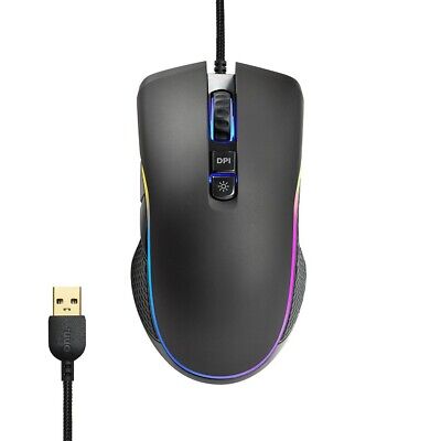 Onn Gaming Mouse w/ Attached USB Power Cable