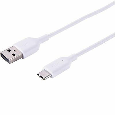 onn USB-C to USB A 2.0 Cable 6ft (1.8m) w/ Reversible Plug ONA18WI032, White GA