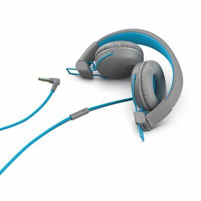 JLab HASTUDIORGRYBLU4 Audio Studio On-Ear Headphones - Wired Gray/Blue