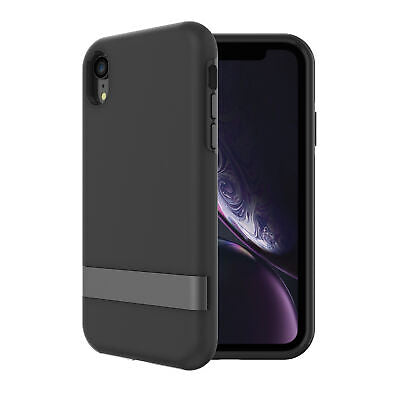 Onn 9757001 Slim Profile Phone Case with Kickstand for iPhone XR, Black