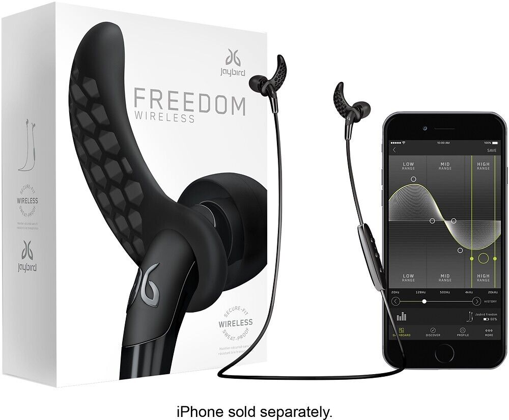Jaybird Freedom F5 Black In-Ear Wireless Sweat-Proof Headphones