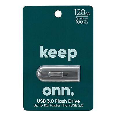 Onn 100003560 Usb 3.0 Flash Drive, 128 GB Capacity