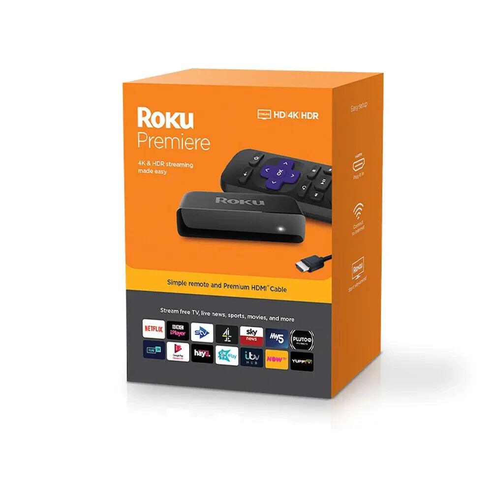 Roku Premiere 4K & HDR Digital Media Streamer 3920R - Black