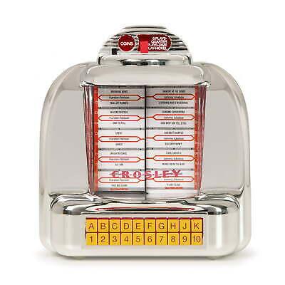 Crosley CR1120A-SI Diner Mini Jukebox Bluetooth Tabletop FM Radio