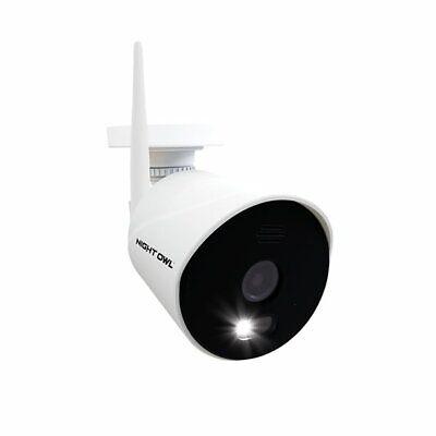 Night Owl WM-CAM-WNP2LBU 1080p HD Wi-Fi IP Camera with Built-In Spotlight, White