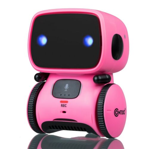 Contixo Robot-R1 Smart Voice-Controlled Robot, Pink - EXCELLENT OPENED BOX COND