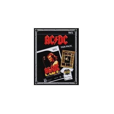 AC/DC Fan Pack Live RockBand Track Pack Nintendo Wii Edition