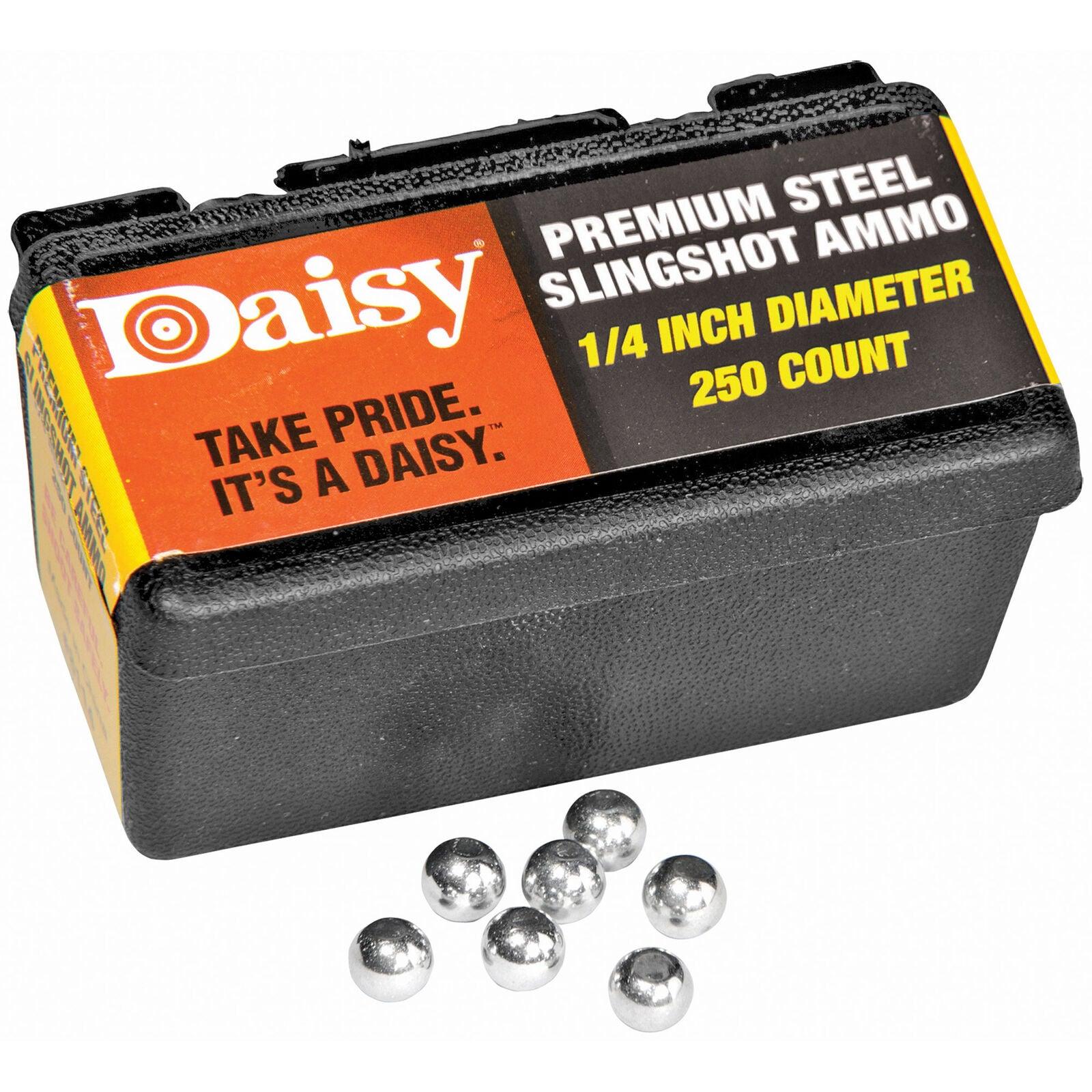 Daisy Powerline Steel Slingshot Ammo 1/4" Steel Shot 250/Box