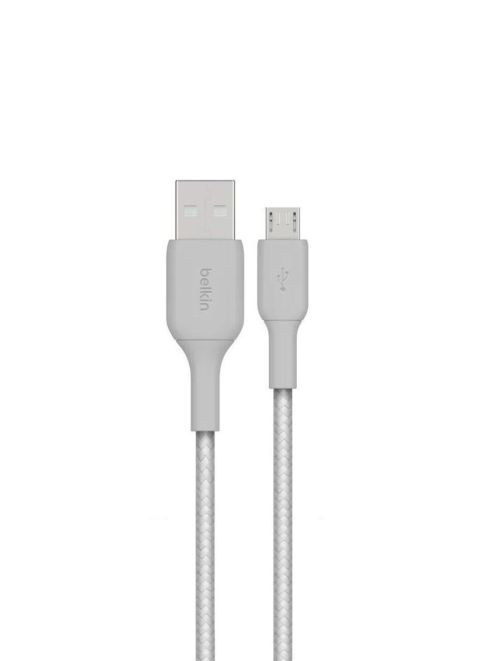 Belkin 5-ft Micro-USB to USB-A Braided Charging & Sync Cable (Silver/gray)