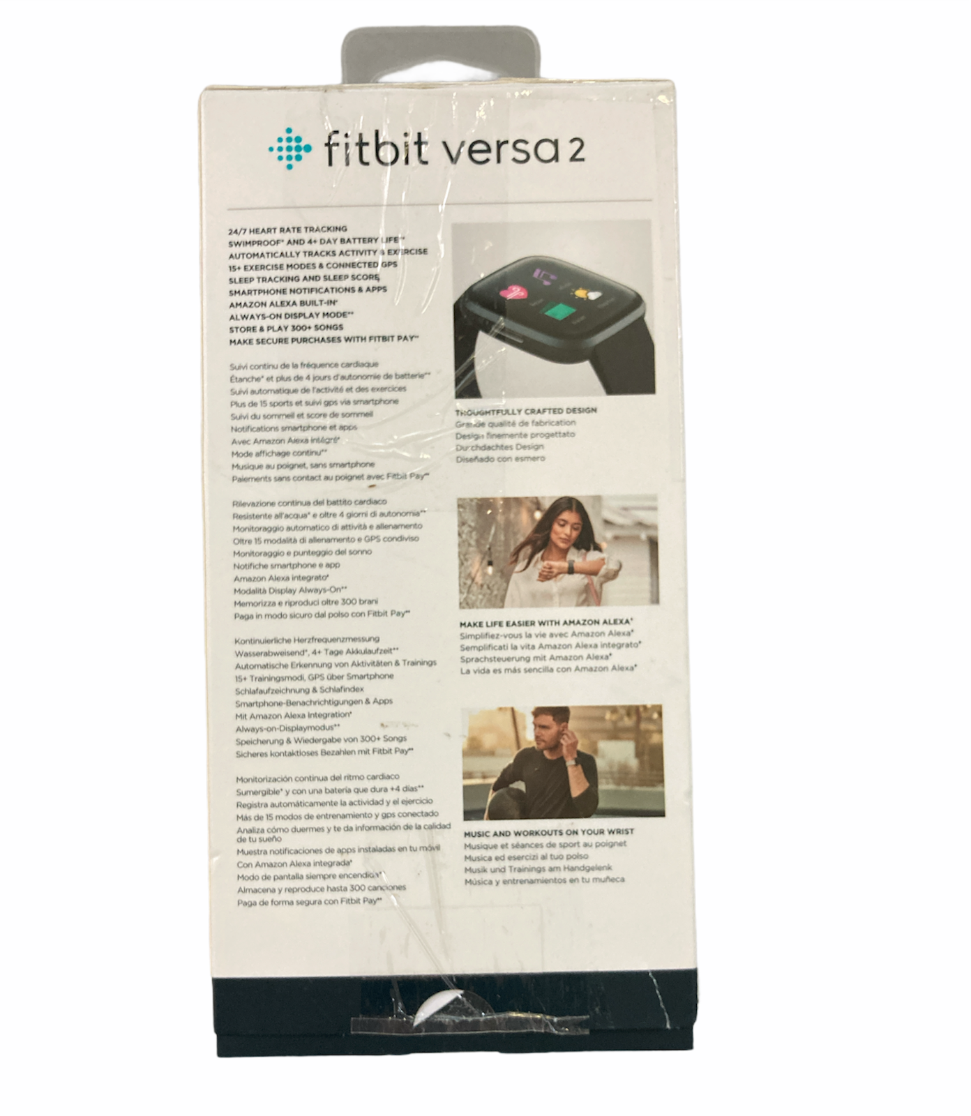 Fitbit Versa 2 Health & Fitness Smartwatch (FB507BKBK) Black