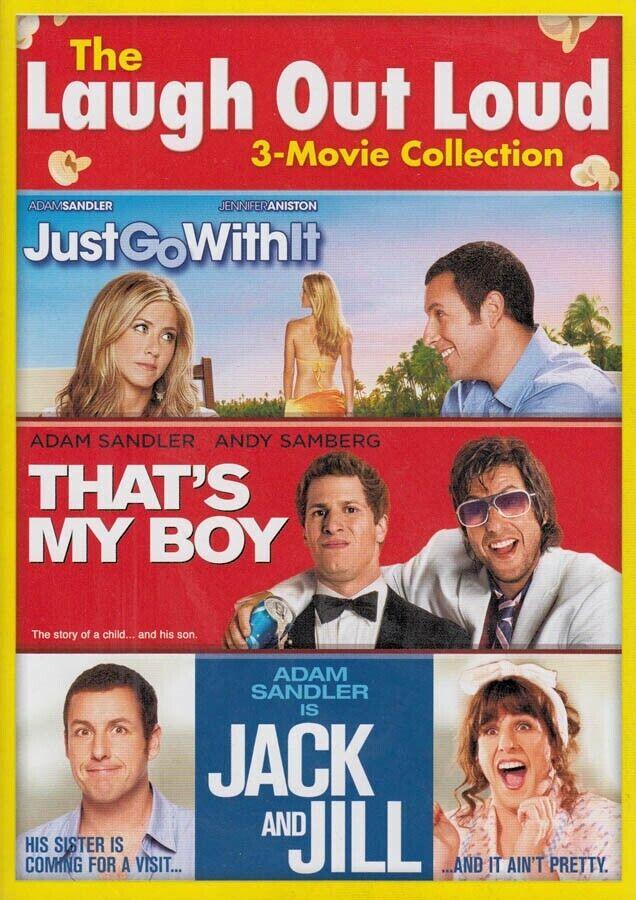 3-FILMS - Just Go With It / That's My Boy / Jack and Jill (DVD) w/ Adam Sandler