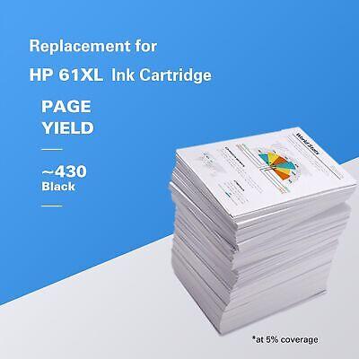 Onn Remanufactured HP 61XL Black Ink Cartridge Replacement - Maximum Capacity