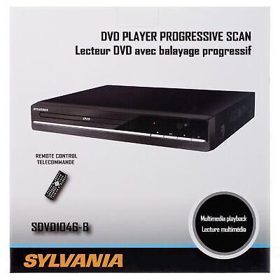 Sylvania SDVD1046 Compact Progressive Scan DVD Player w/ Remote, Black