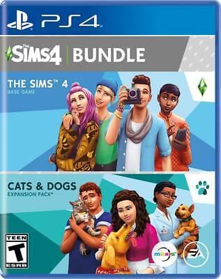 BRAND PS4 The Sims 4 & Cats & Dogs Bundle for PlayStation 4