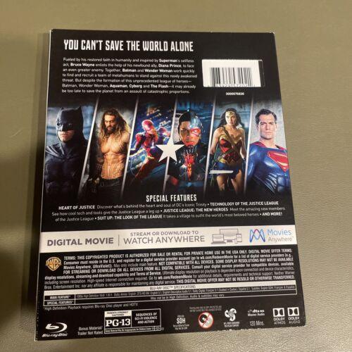 Justice League (Blu-ray + DVD, 2018) w/ Slip Cover